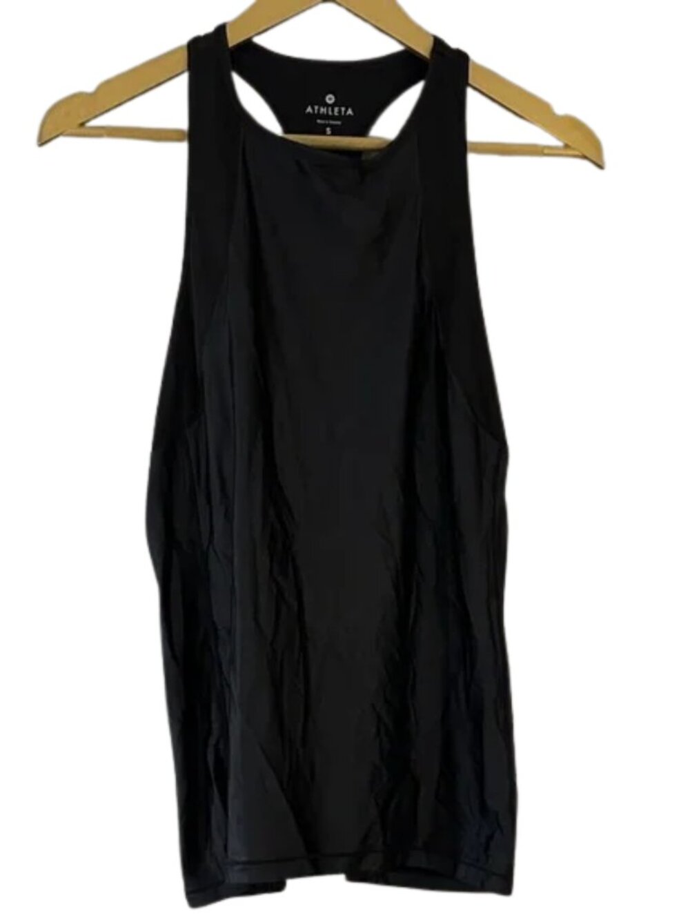 Athleta Black Racerback Tank Top Athletic Workout Sleeveless Performance Active